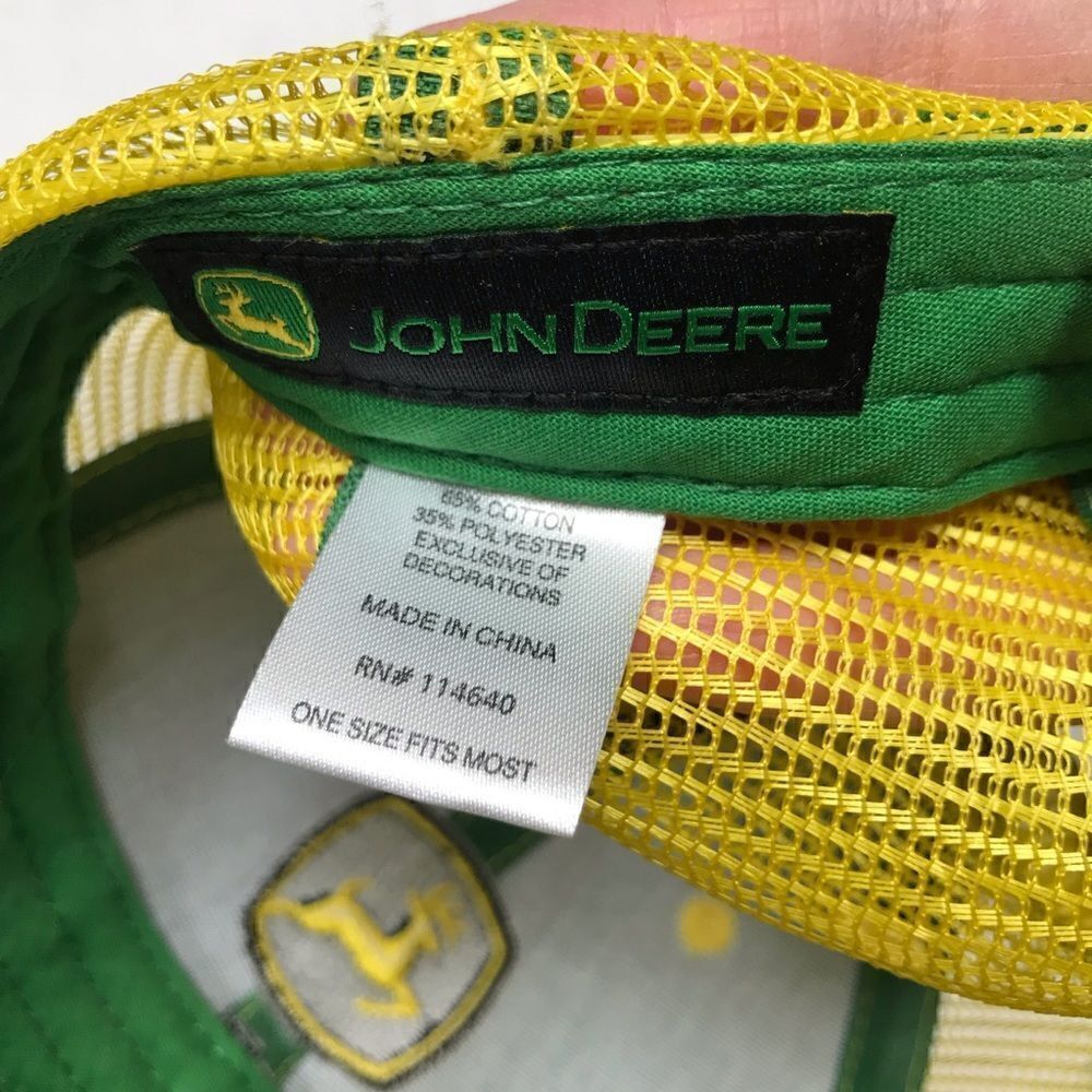 John Deere hook & loop baseball cap OS - Picture 5 of 7